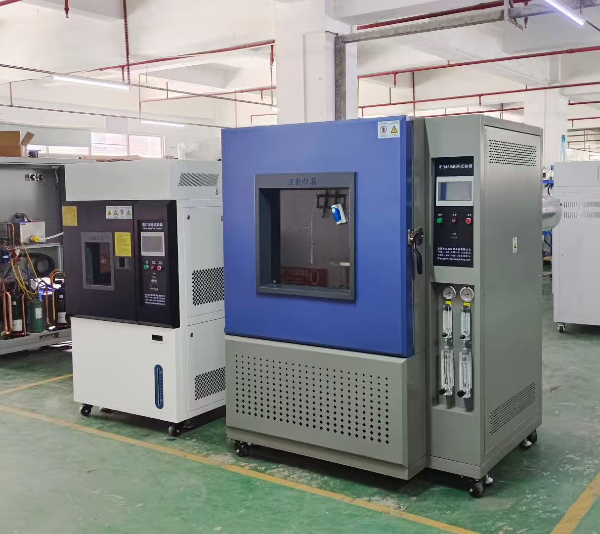 1000L淋雨試驗(yàn)箱(IP3456等級)，  150L氙燈老化箱